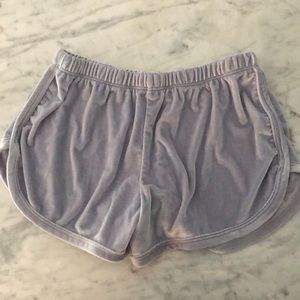 Brandy Melville Velvet Shorts